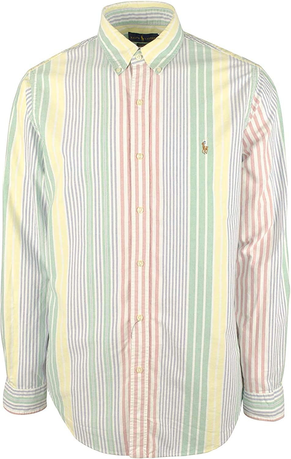 Ralph Lauren Mens Logo Button-Down Dress Shirt