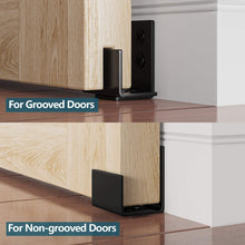 
                        
                          Load image into Gallery viewer, Homlux Heavy Duty Sliding Barn Door Floor Guide,Adjustable Roller,Wall Mount System,Flush Bottom Design,Floor and Door Panel Non-Damage(Floor Guide-3)
                        
                      