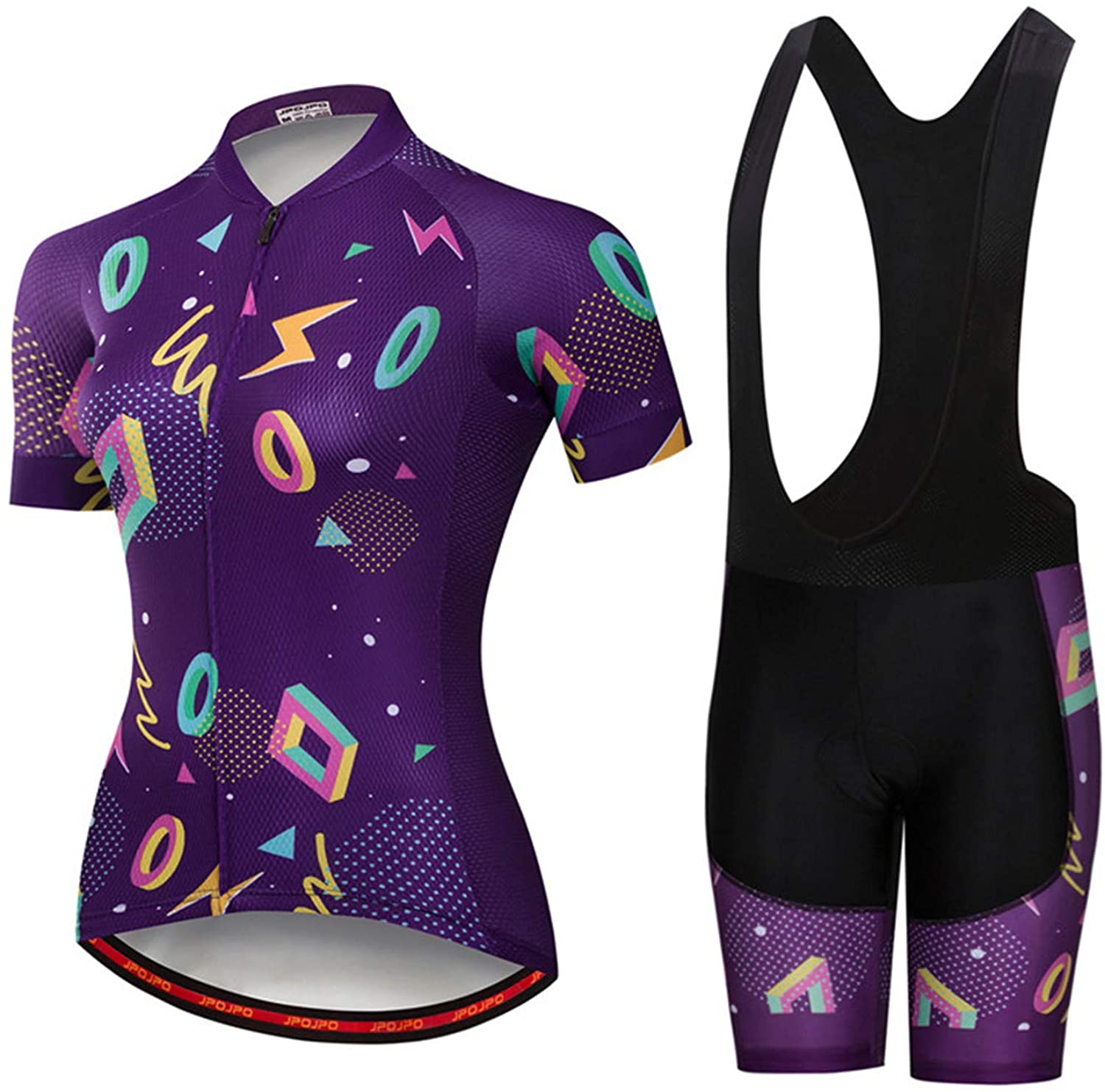 Women's Cycling Clothing Short Sleeve Bike Jersey Sets Bib Shorts Summer Cycling Sets Reflective