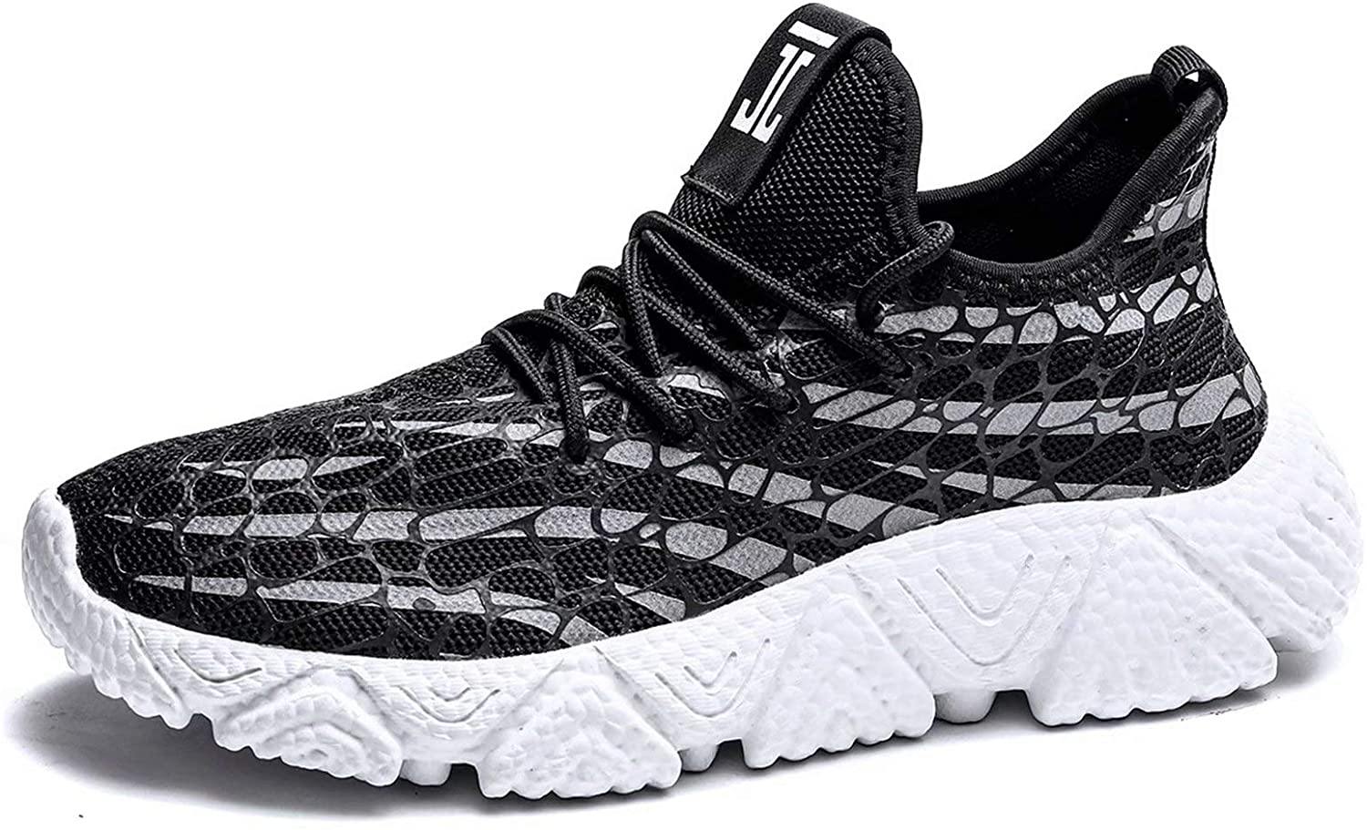 KEEZMZ Men's Running Shoes Fashion Breathable Sneakers Mesh Soft Sole Casual Athletic Lightweight
