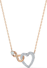
                        
                          Load image into Gallery viewer, SWAROVSKI Women's Infinity Heart Jewelry Collections, Rose Gold Tone &amp; Rhodium Finish, Clear Crystals - JOY2ESpree
                        
                      