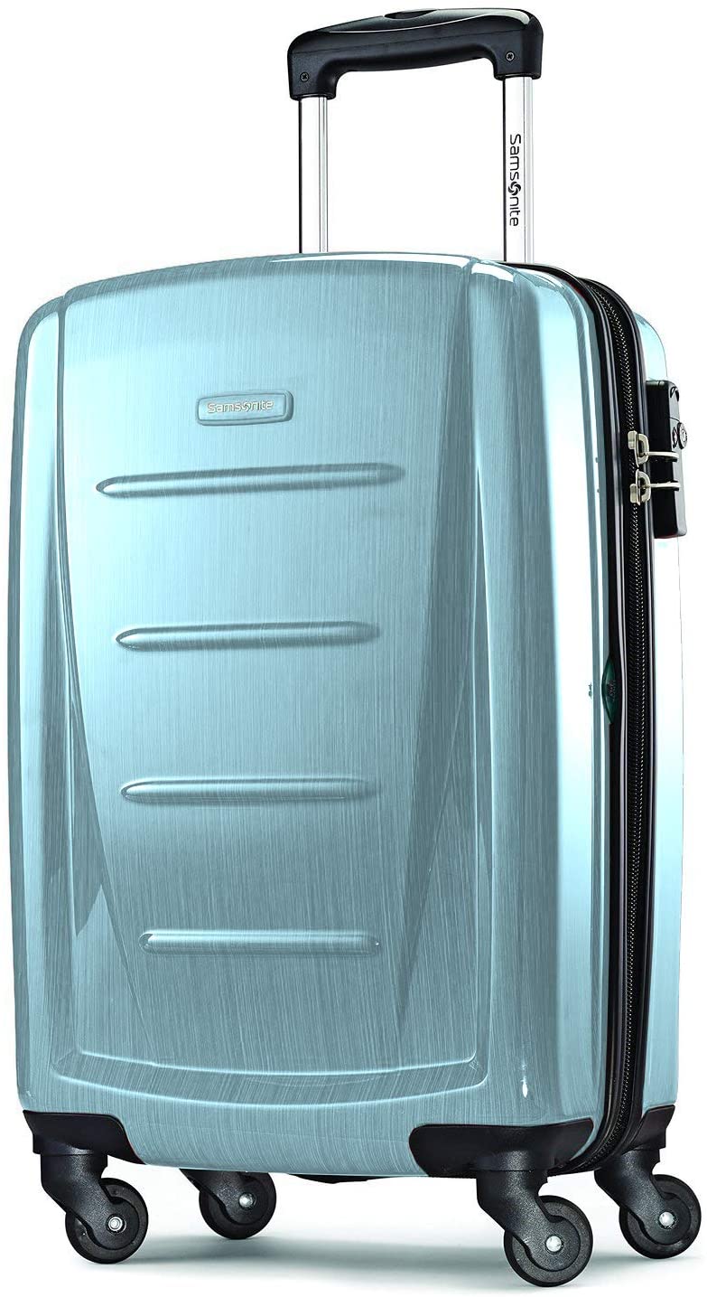 Samsonite Winfield 2 Hardside Expandable Luggage with Spinner Wheels, Charcoal, Checked-Large 28-Inch