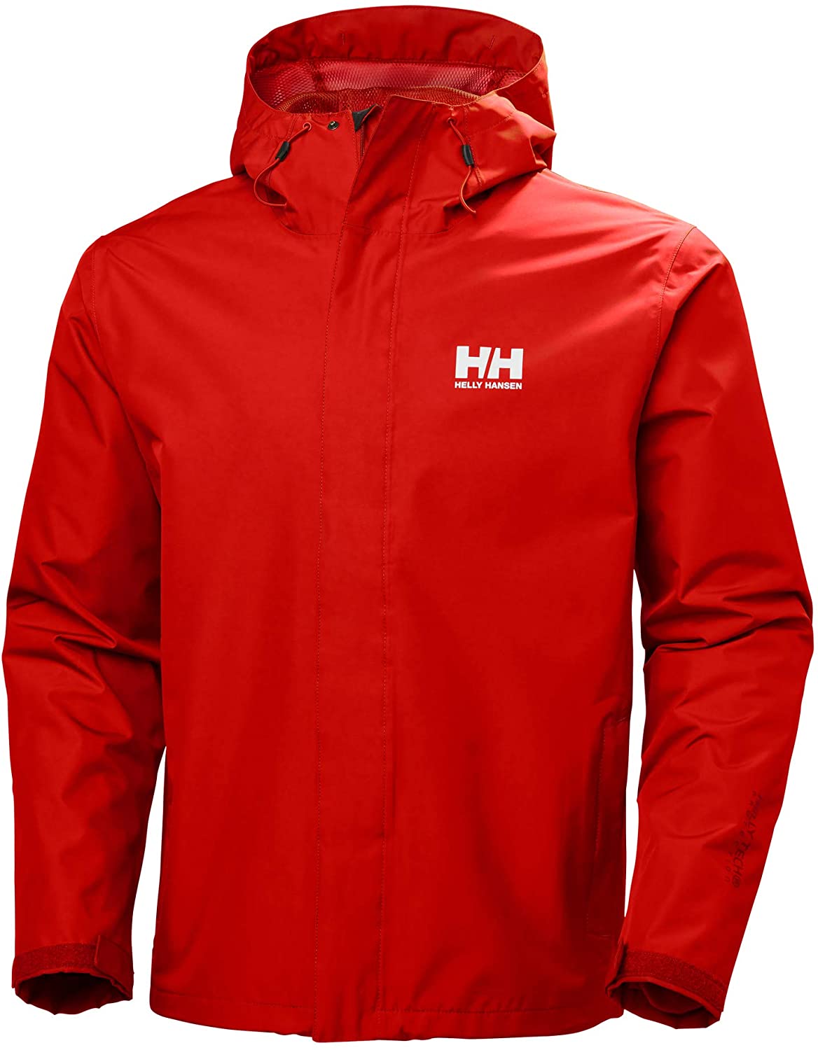 Helly Hansen Men's Seven J Waterproof, Windproof, and Breathable Rain Jacket with Hood