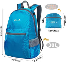 
                        
                          Load image into Gallery viewer, G4Free Ultra Lightweight Packable Backpack Travel Hiking Daypack Handy Foldable Water Resistant Camping Outdoor Backpack
                        
                      