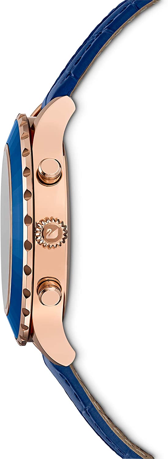 SWAROVSKI Women's Octea Lux Chrono Crystal Watch Collection, Leather Strap - JOY2ESpree