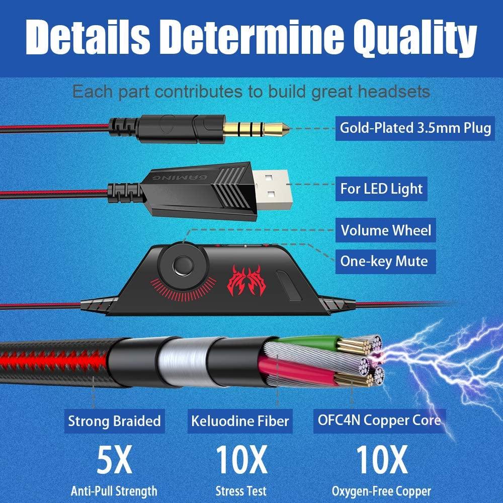 BENGOO G9000 Stereo Gaming Headset for PS4 PC Xbox One PS5 Controller - JOY2ESpree