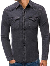 
                        
                          गैलरी व्यूवर में इमेज लोड करें, Cloudstyle Men's Regular Fit Button Down Casual Denim Shirts Long Sleeve Jean Shirts
                        
                      