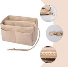 
                        
                          將圖片載入圖庫檢視器 Vercord Felt Organizer Insert for Purse Handbag Tote Bag in Bag Inside Shaper Divider Neo Beige Small
                        
                      