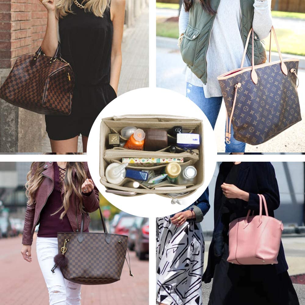 Purse Organizer Insert, Handbag & Tote Organizer, Bag in Bag, Perfect for Speedy Neverfull and More