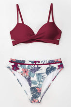 
                        
                          Muat gambar ke penampil Galeri, CUPSHE Women's Wrap Top Floral Bottom Bathing Suit Two Piece Sexy Swimsuit
                        
                      