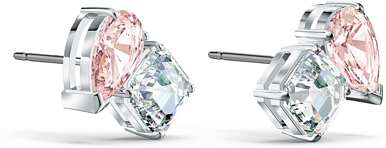 SWAROVSKI Women's Attract Soul Jewelry Collection, Rhodium Finish, Pink Crystals - JOY2ESpree