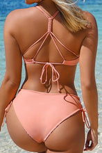 
                        
                          Load image into Gallery viewer, CUPSHE Women's Back Braided Straps Reversible Bottom Strappy Lace Up Bikini Sets
                        
                      