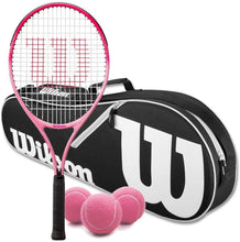 
                        
                          將圖片載入圖庫檢視器 Wilson Burn Pink Junior Tennis Racquet Bundled with a Advantage II Racquet Holder and a Can of Pink Tennis Balls - JOY2ESpree
                        
                      
