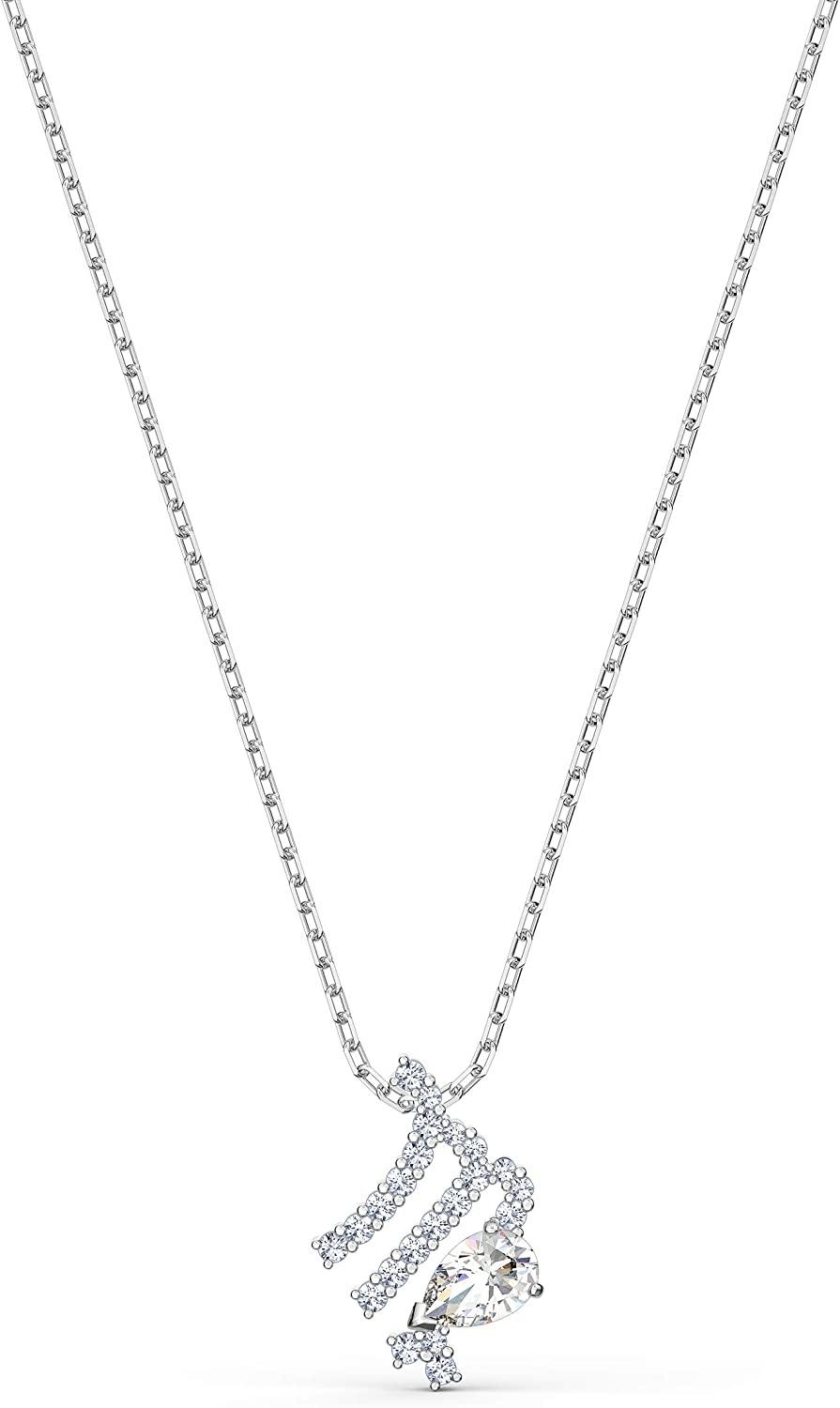 SWAROVSKI Women's All Zodiac Symbols Crystal Pendant, Mixed Metal Finish, Clear White Crystal Necklace Jewelry Collection - JOY2ESpree