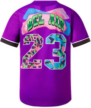 
                        
                          Muat gambar ke penampil Galeri, MOLPE 90s Hip Hop Clothing for Men and Women, Unisex Bel Air 23 Baseball Jersey, Mens Printed Urban Shirts for Party
                        
                      