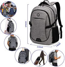 
                        
                          將圖片載入圖庫檢視器 SHRRADOO Durable Anti Theft Laptop Backpack Travel Backpacks Bookbag
                        
                      