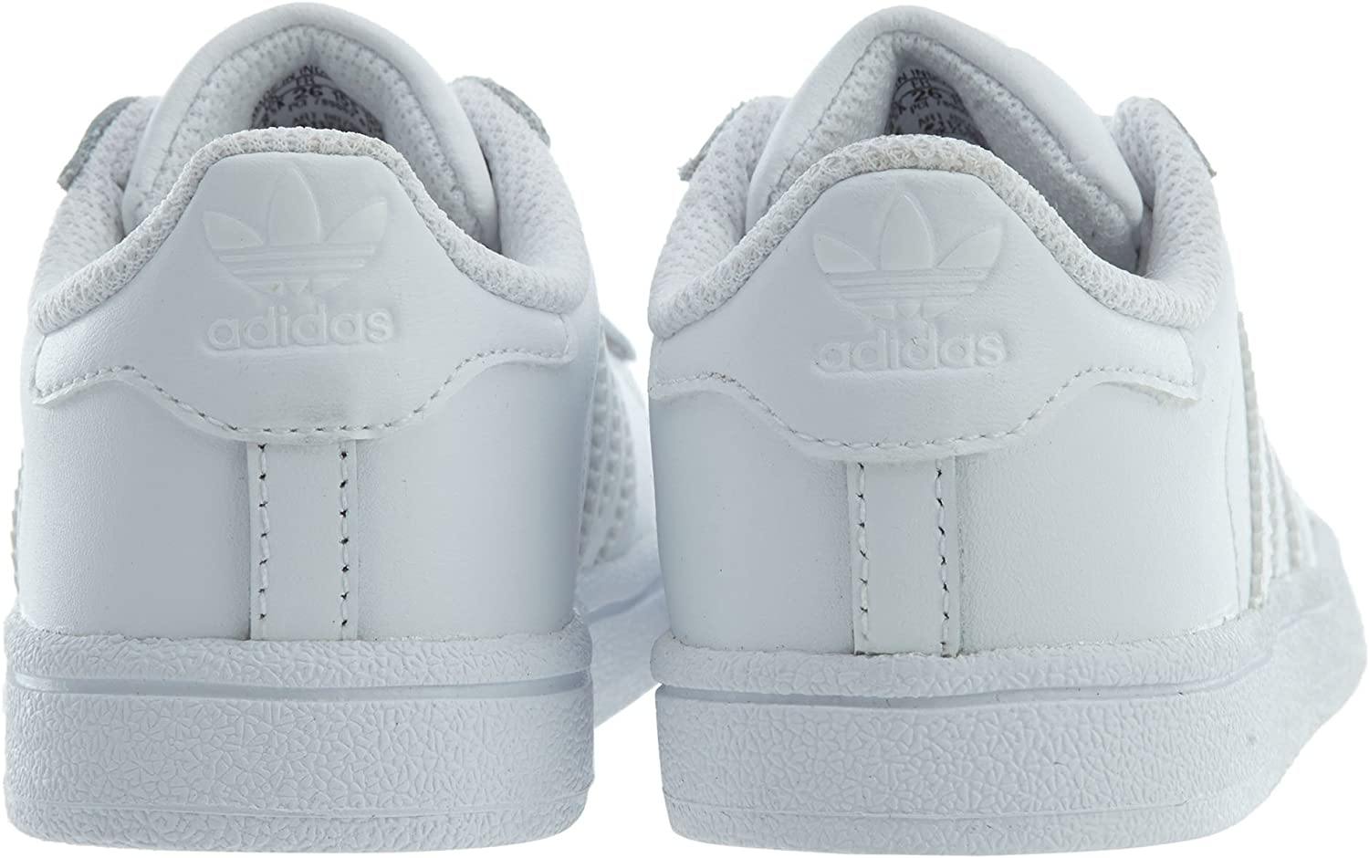 adidas Originals Unisex-Baby Superstar Elastic Sneaker, White/White/White