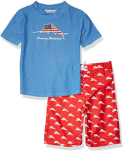 
                        
                          Load image into Gallery viewer, Tommy Bahama Boys' Rashguard and Trunks Swimsuit Set
                        
                      