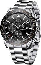 
                        
                          Muat gambar ke penampil Galeri, BENYAR Chronograph Mens Watch Quartz Movement 30M Waterproof | Leather Watch Strap
                        
                      