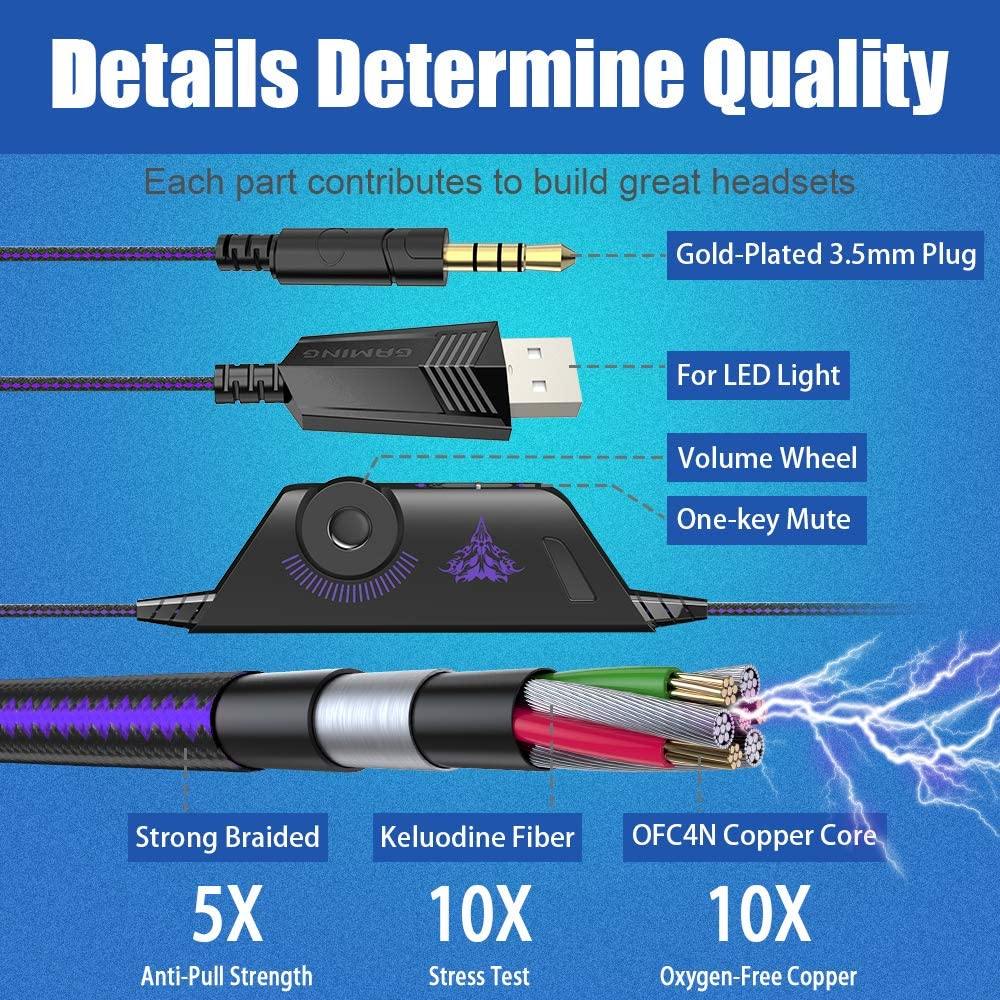 BENGOO G9000 Stereo Gaming Headset for PS4 PC Xbox One PS5 Controller - JOY2ESpree
