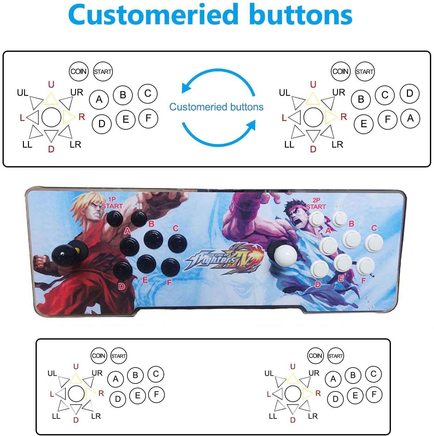 3D Pandora Games Arcade Game Console - 8000 Games Installed - JOY2ESpree