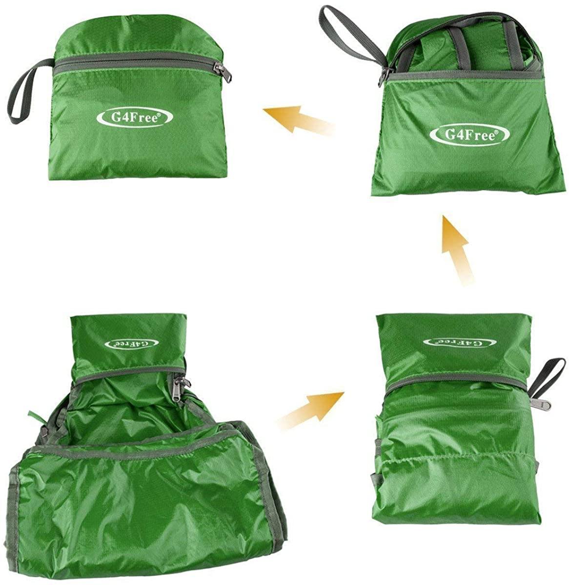 G4Free Ultra Lightweight Packable Backpack Travel Hiking Daypack Handy Foldable Water Resistant Camping Outdoor Backpack - JOY2ESpree