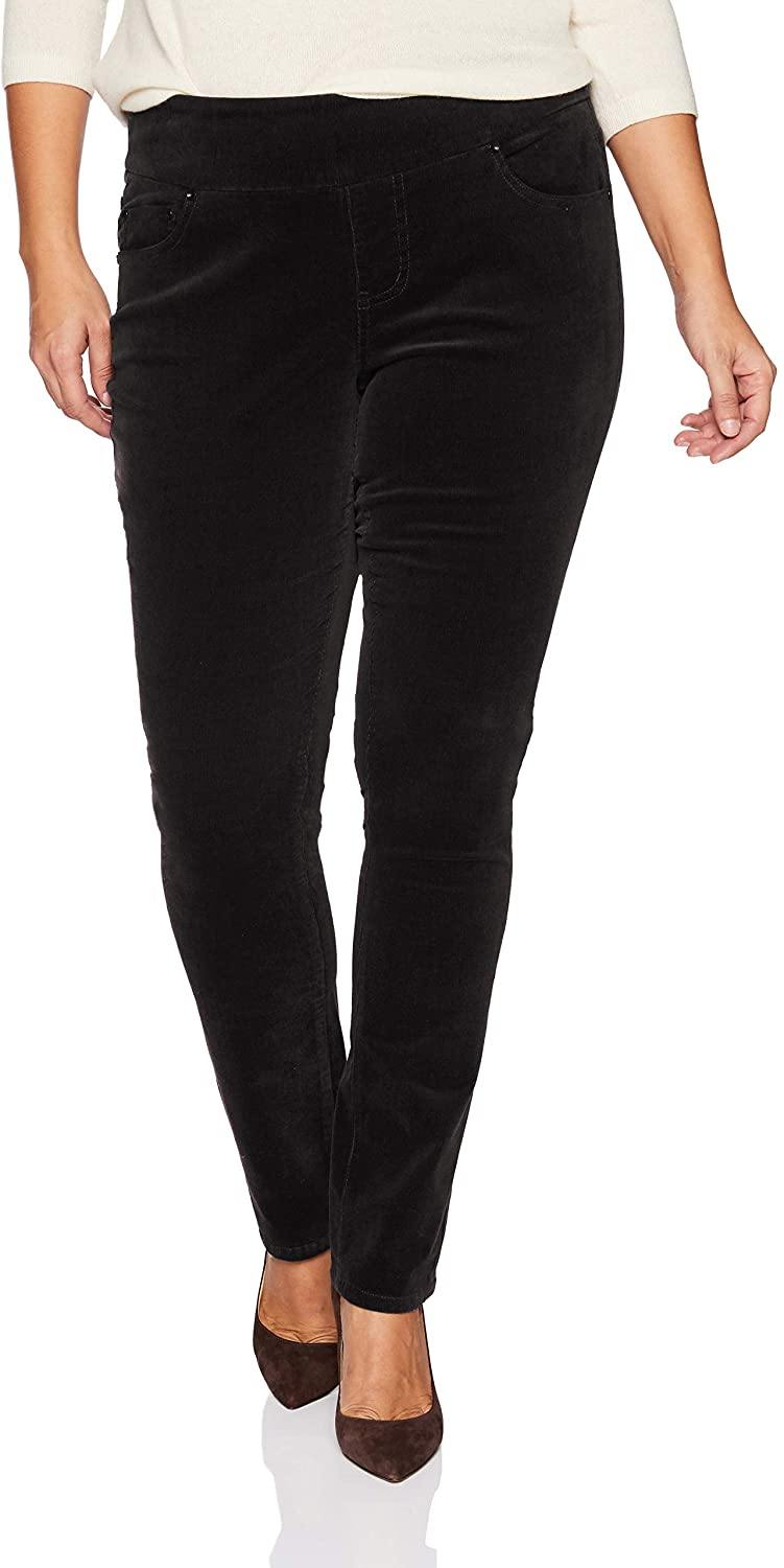 Jag Jeans Women's Plus Size Peri Straight Pull on Corduroy Pant
