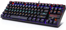 
                        
                          Muat gambar ke penampil Galeri, Redragon K552 Mechanical Gaming Keyboard RGB LED Rainbow Backlit Wired Keyboard with Red Switches for Windows Gaming PC (87 Keys, Black) - JOY2ESpree
                        
                      
