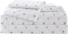 
                        
                          Muat gambar ke penampil Galeri, Tommy Bahama | Starfish Treasure Collection | Bed Sheet Set - Crisp &amp; Cool 100% Washed Cotton Lightweight Bedding, Queen, Blue
                        
                      