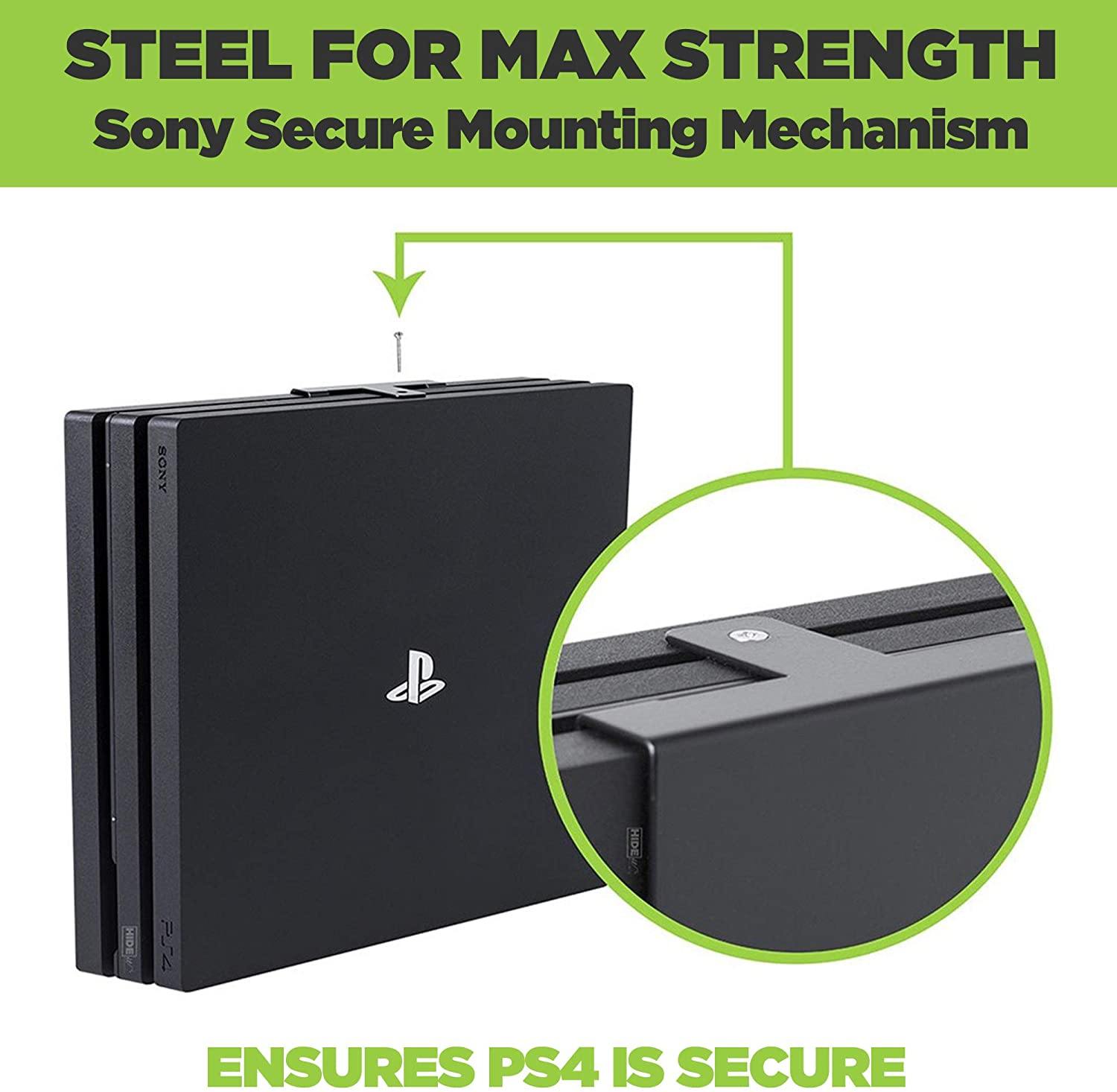 HIDEit 4 Original PS4 Wall Mount and (2) Controller Wall Mounts (PlayStation 4 Original Bundle) - JOY2ESpree