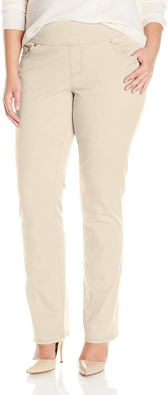 Jag Jeans Women's Plus-Size Peri Pull on Straight Leg Pant