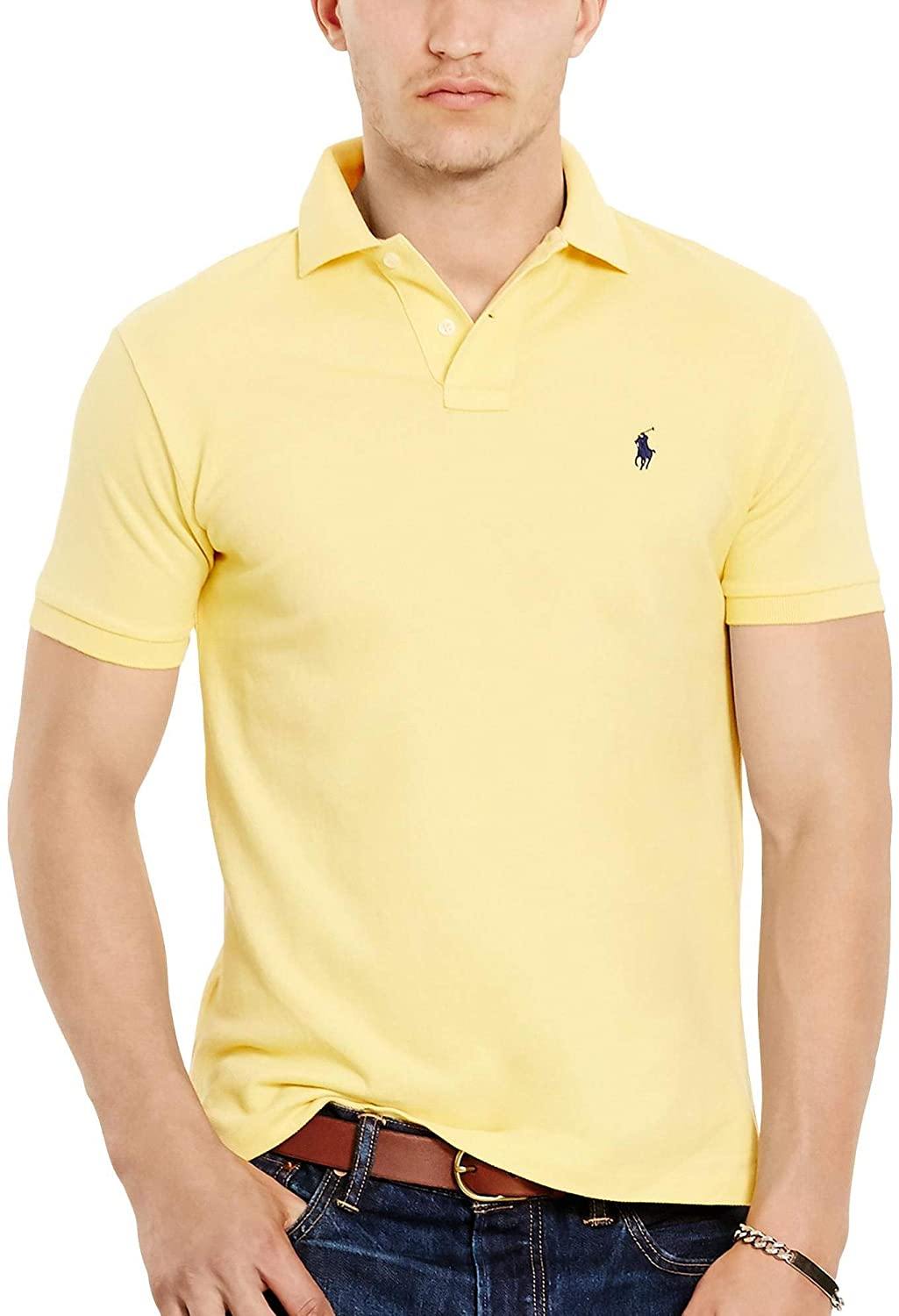 Polo RL Men's Custom Slim Fit Mesh Pony Shirt