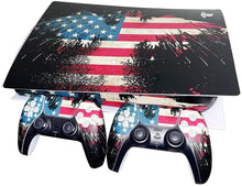 
                        
                          Load image into Gallery viewer, YK MALL PS5 Console PS5 Stickers Vinyl America Flag Skin Pattern Decals Skin Sticker - JOY2ESpree
                        
                      