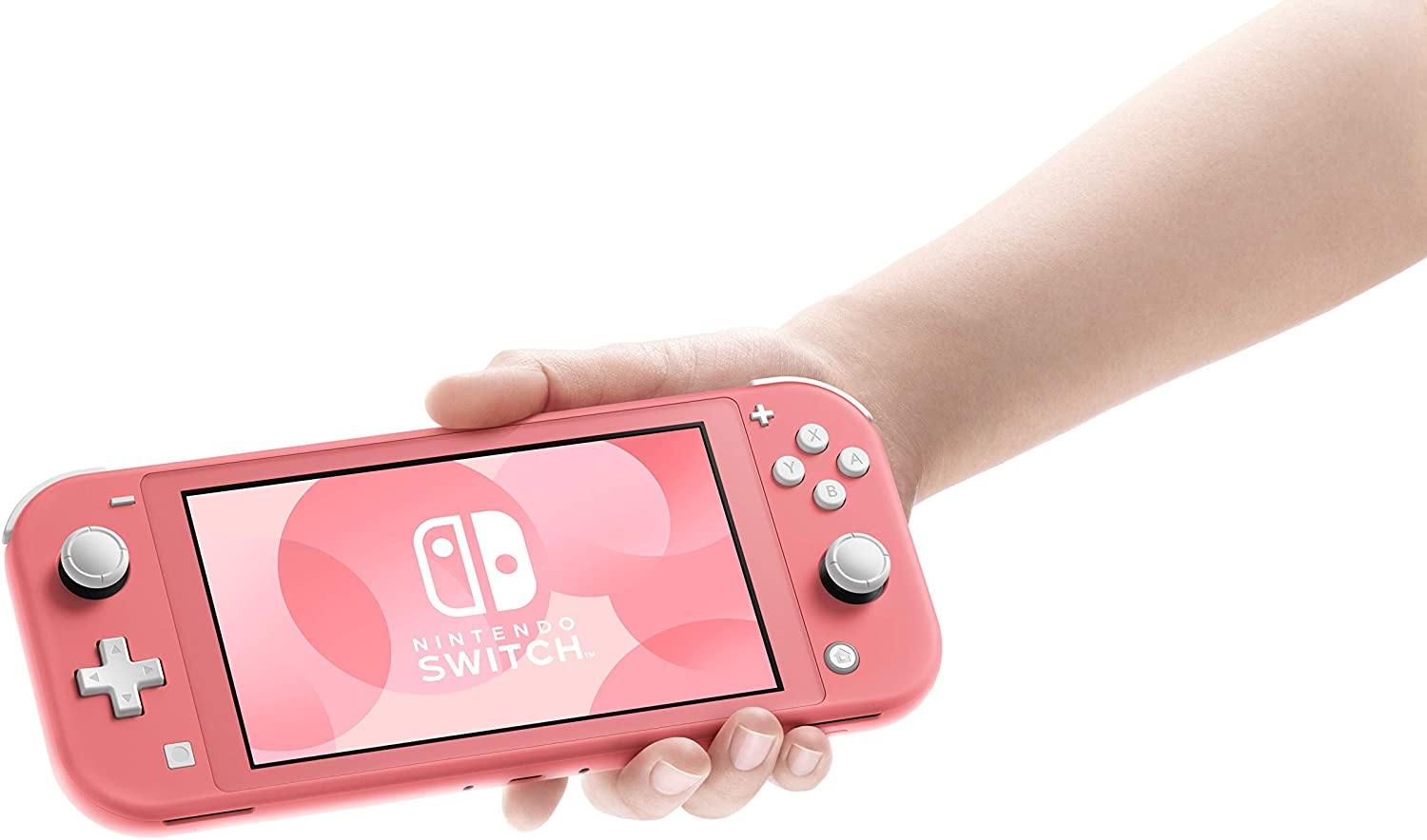Nintendo Switch Lite - Coral with SanDisk 256GB MicroSDXC UHS-I Card for Nintendo Switch - JOY2ESpree