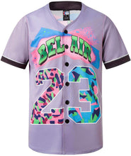 
                        
                          Muat gambar ke penampil Galeri, MOLPE 90s Hip Hop Clothing for Men and Women, Unisex Bel Air 23 Baseball Jersey, Mens Printed Urban Shirts for Party
                        
                      