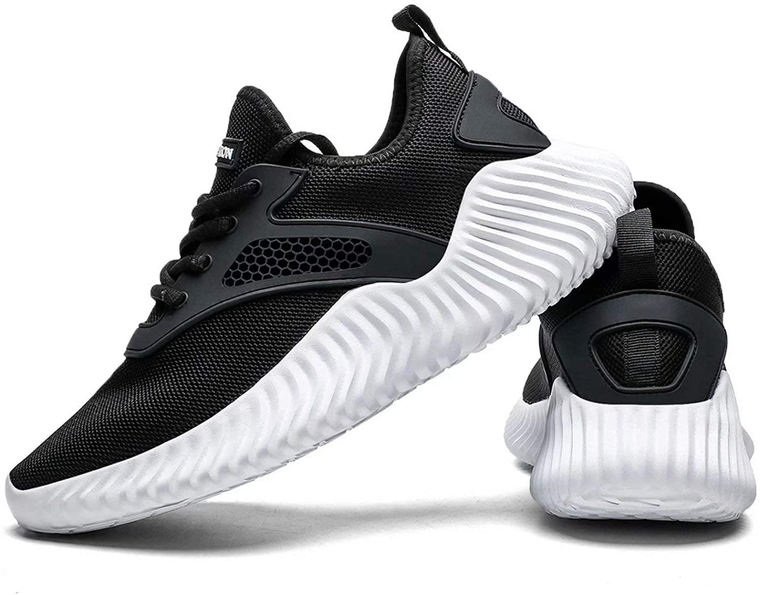 KEEZMZ Men's Running Shoes Fashion Breathable Sneakers Mesh Soft Sole Casual Athletic Lightweight
