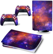 
                        
                          Load image into Gallery viewer, DOMILINA PS5 Skin Stickers, Full Body Vinyl Decal Cover for Playstation 5 Disk Edition Console &amp; Controllers - Dancing Fire - JOY2ESpree
                        
                      