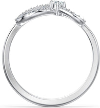 
                        
                          Load image into Gallery viewer, SWAROVSKI Women's Infinity Ring Collection, Rhodium Plated, Clear Crystals - JOY2ESpree
                        
                      