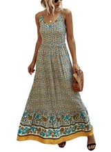 
                        
                          Muat gambar ke penampil Galeri, KIRUNDO 2021 Summer Women’s Spaghetti Maxi Dress V Neck High Waist Backless Dress
                        
                      