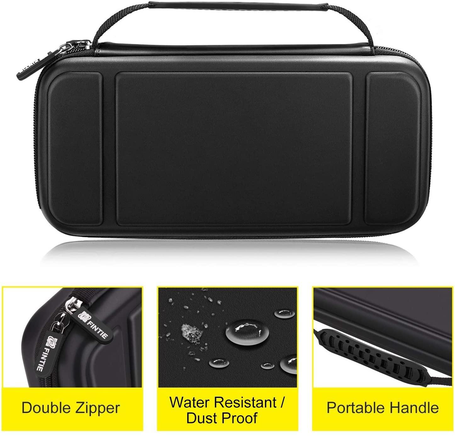 Fintie Carry Case for Nintendo Switch - [Shockproof] Hard Shell Protective Cover Travel Bag w/10 Game Card Slots - JOY2ESpree