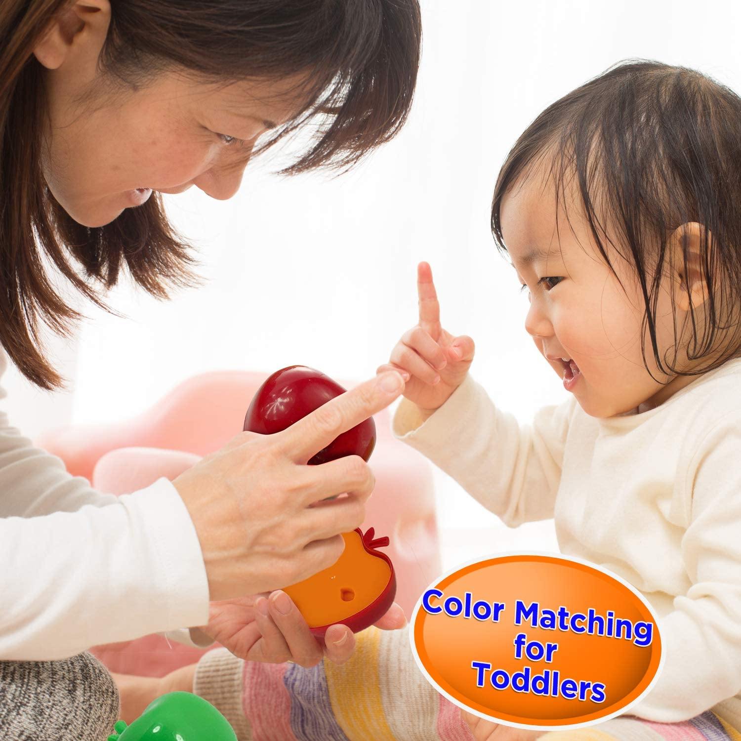 Skoolzy Counting Toddler Games - STEM Apple Factory Learning Toys for 3 Year olds +, Fine Mllotor Skills - JOY2ESpree