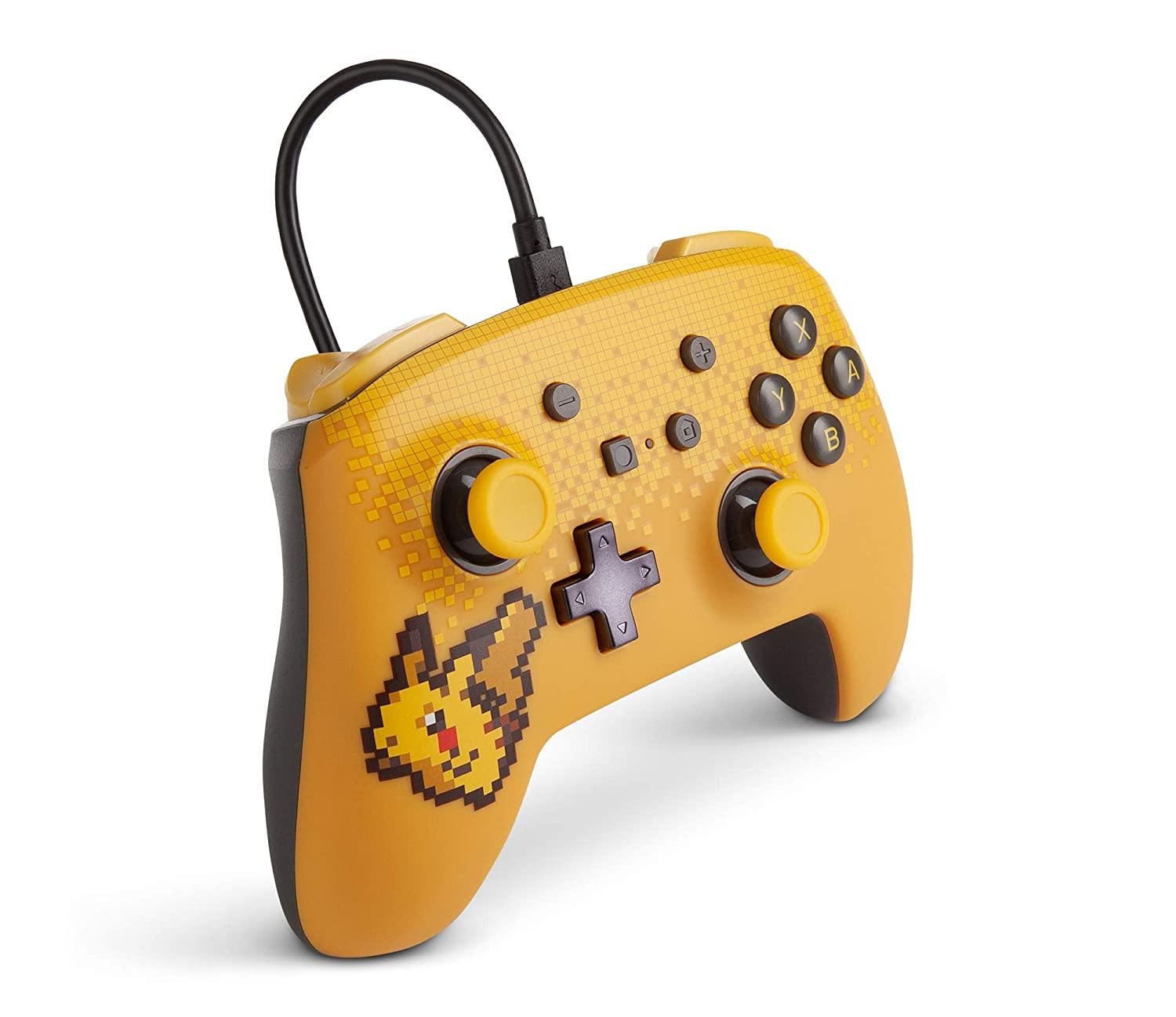 PowerA Enhanced Wired Controller for Nintendo Switch - Mario White, Gamepad, Wired Video Game Controller, Gaming Controller - Nintendo Switch - JOY2ESpree