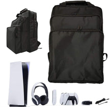 
                        
                          Load image into Gallery viewer, PS5 Carrying Case Portable Shockproof PS5 Travel Bag Compatible with Playstation 5 Console, 3 Layers Travel Backpack Large Capacity Storage Bag - JOY2ESpree
                        
                      