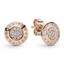 
                        
                          Load image into Gallery viewer, Pandora Jewelry Signature Cubic Zirconia Earrings in Pandora Rose - JOY2ESpree
                        
                      