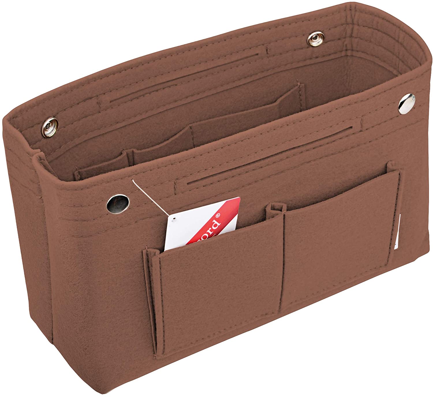 Vercord Felt Tote Handbag Purse Pocketbook Organizer Insert Divider Shaper Bag in Bag