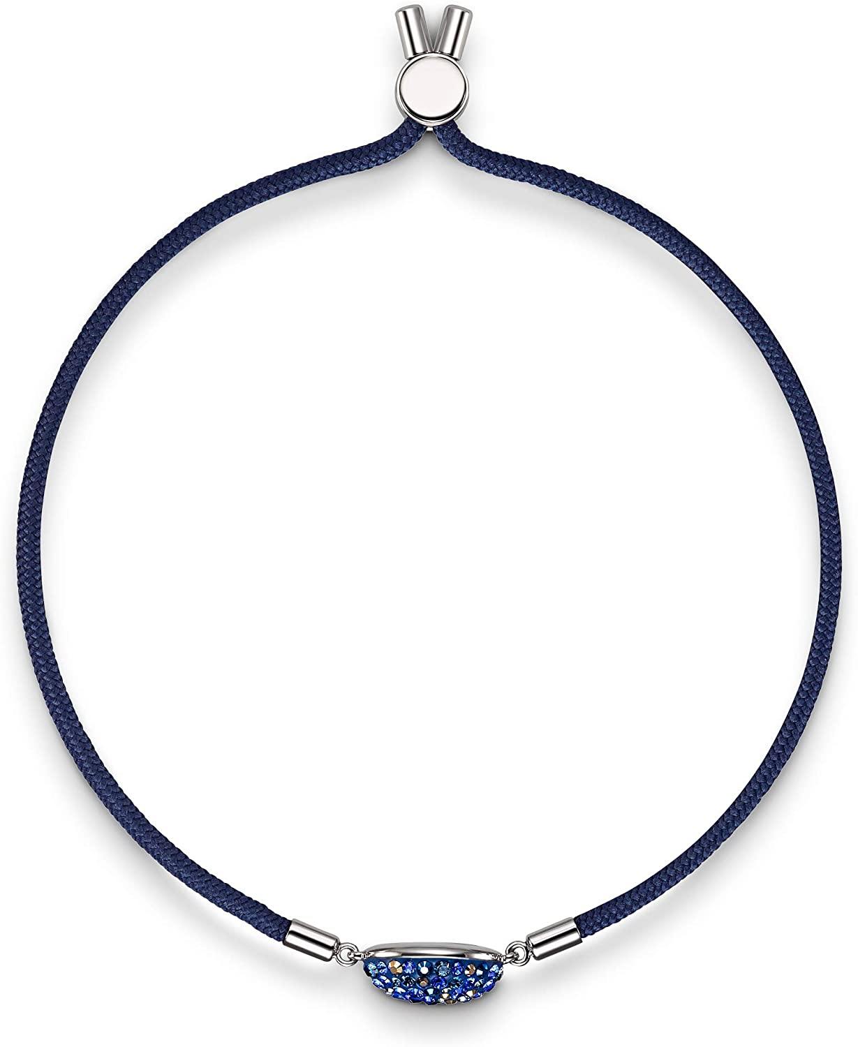 SWAROVSKI Women's Power Collection Elements Black Cord Band Crystal Bracelet Collection - JOY2ESpree