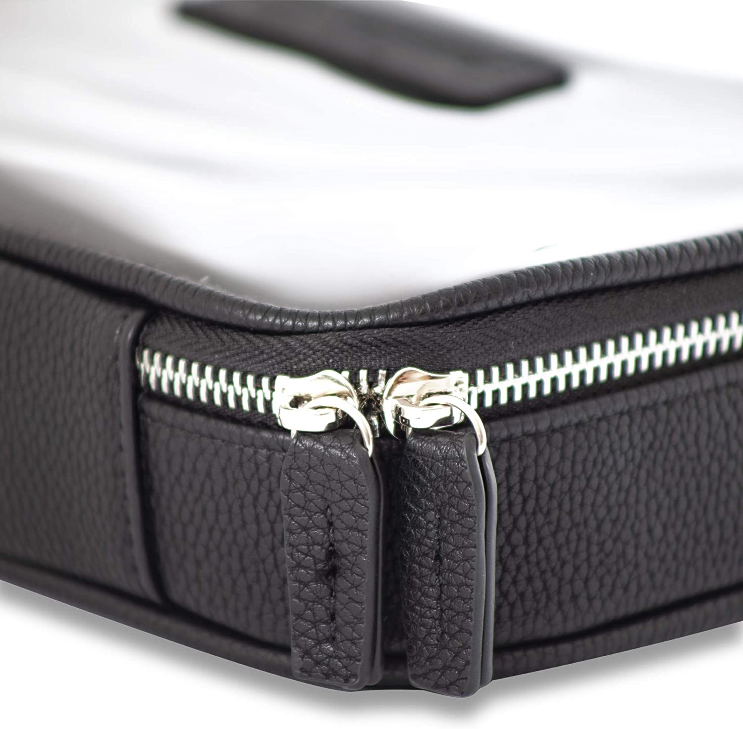 Vegan Leather Clear Makeup Bag - Toiletry Bags for Traveling - Cosmetic Bag