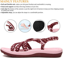 
                        
                          Muat gambar ke penampil Galeri, MEGNYA Women's Comfortable Walking Sandals with Arch Support Waterproof for Walking/Hiking/Travel/Wedding/Water Spot/Beach
                        
                      