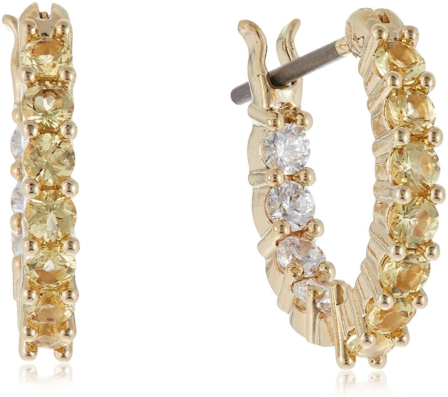 SWAROVSKI Women's Vittore Earring Jewelry Collection, Gold Tone Crystals, Clear Crystals - JOY2ESpree