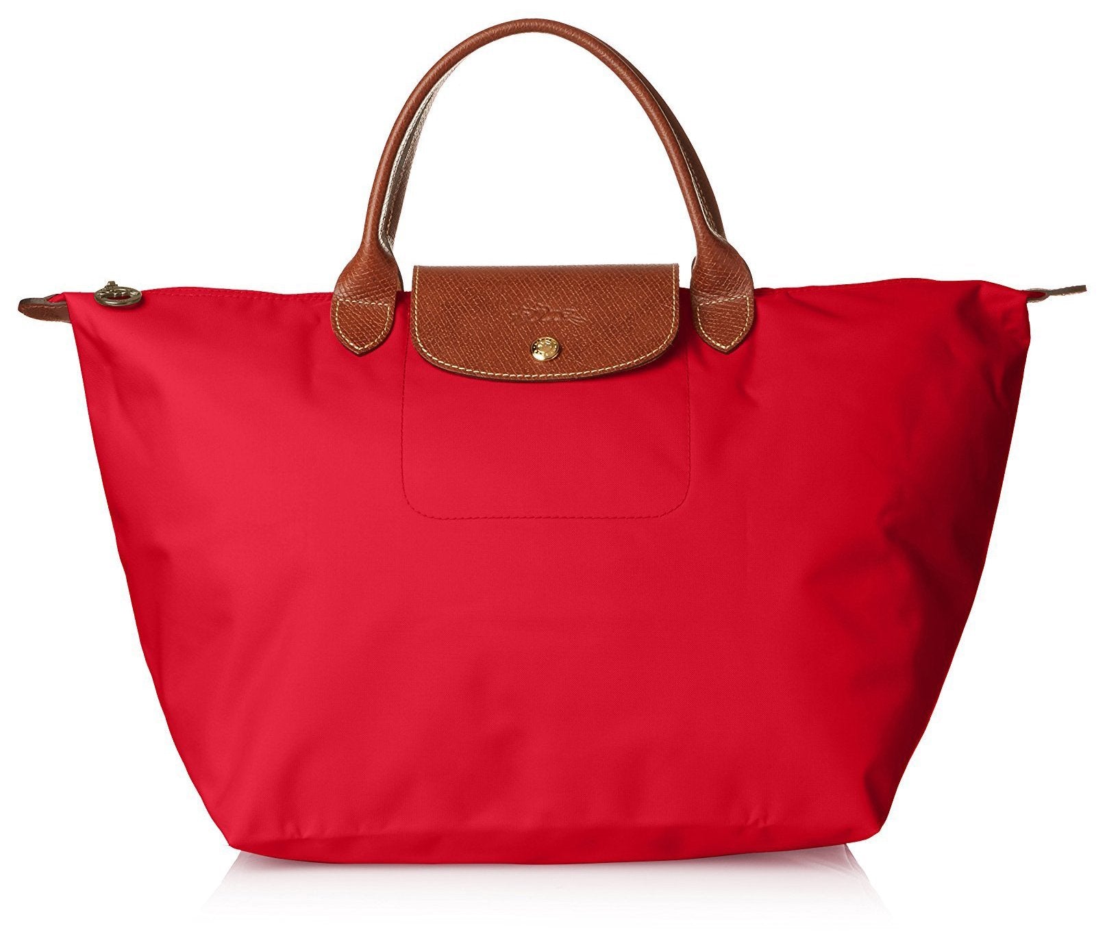 Longchamp Women's Le Pliage Medium Handbag, Red Garance